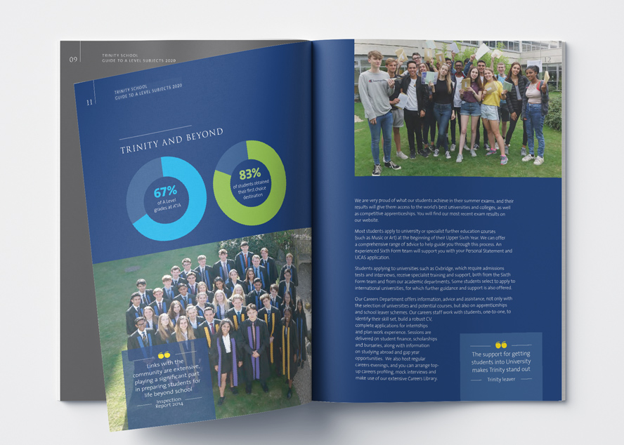 Trinity School - Guide to A Level subjects